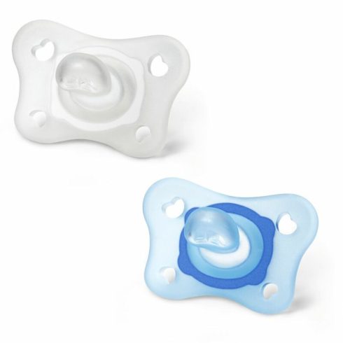 Chicco Mini Soft cumi 0-2 hó, 2 db - kék/transzparens