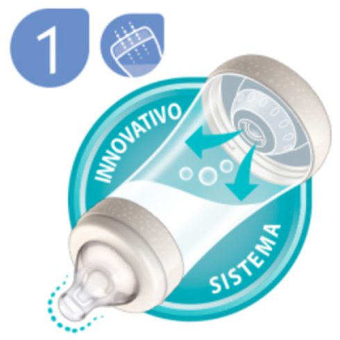 Chicco Perfect5 240 ml biofunkcionális cumisüveg - rózsaszín