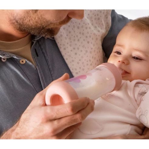 Chicco Perfect5 150 ml biofunkcionális cumisüveg - rózsaszín