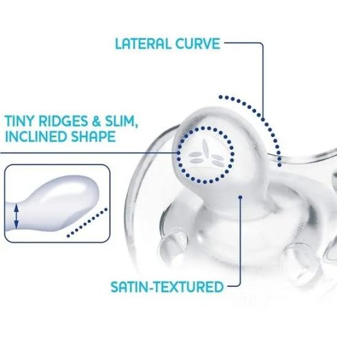 Chicco Physio Soft szilikon cumi 0+hó - Áttetsző