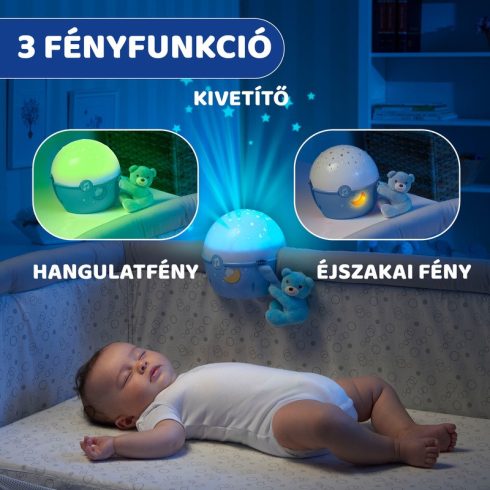 Chicco Next 2 Stars projektor plüss macival - Kék