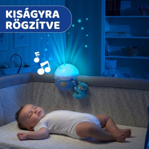 Chicco Next 2 Stars projektor plüss macival - Kék