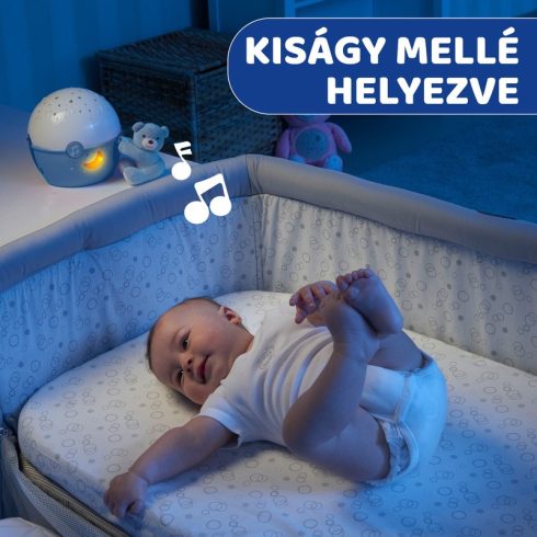 Chicco Next 2 Stars projektor plüss macival - Kék