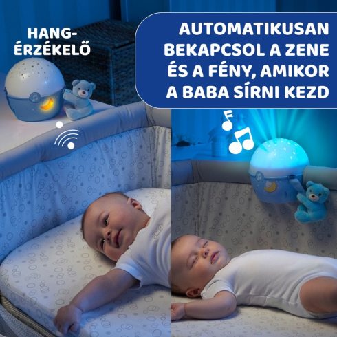 Chicco Next 2 Stars projektor plüss macival - Kék