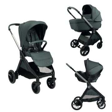   Chicco BELLAGIO Trio babakocsi önműködő záródással 22 kg-ig - Fir Tree