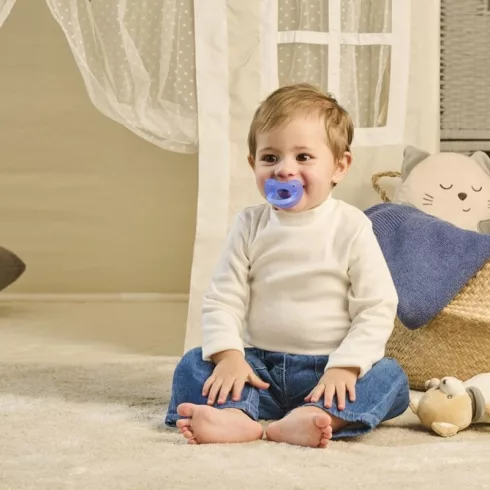 Chicco Physio Soft szilikon cumi 6-16 hó - Kék