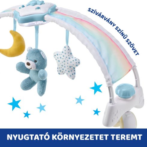 Chicco Rainbow Sky kiságy játékhíd és éjszakai fény - Kék