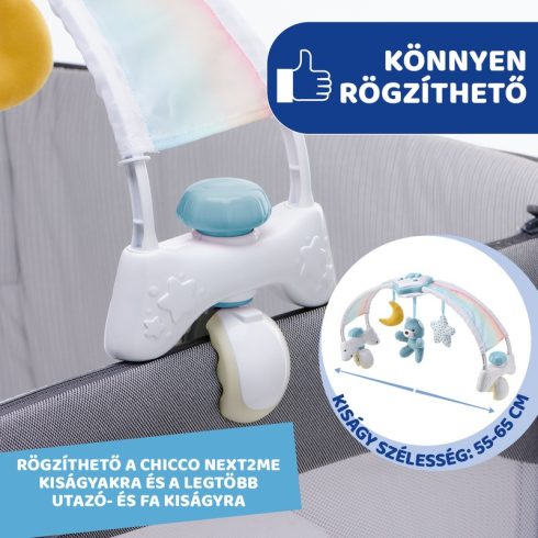 Chicco Rainbow Sky kiságy játékhíd és éjszakai fény - Kék