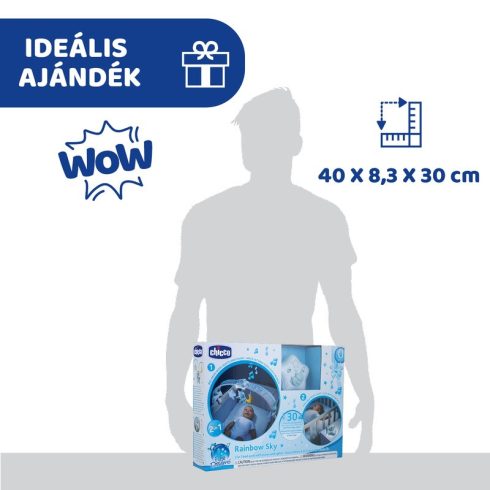 Chicco Rainbow Sky kiságy játékhíd és éjszakai fény - Kék