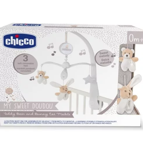 Chicco Macis & nyuszis zenélő forgóka