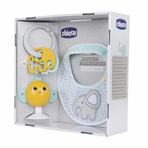 Chicco Feeding gift set - Étkezéshez ajándékszett rágókával