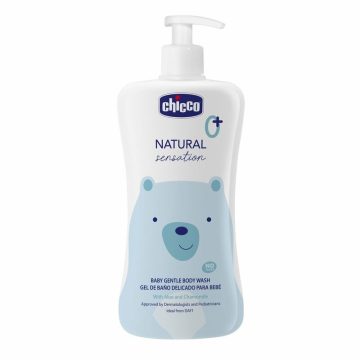   Chicco Natural Sensation Gyengéd babafürdető 500 ml, Aloe és Kamilla kivonattal