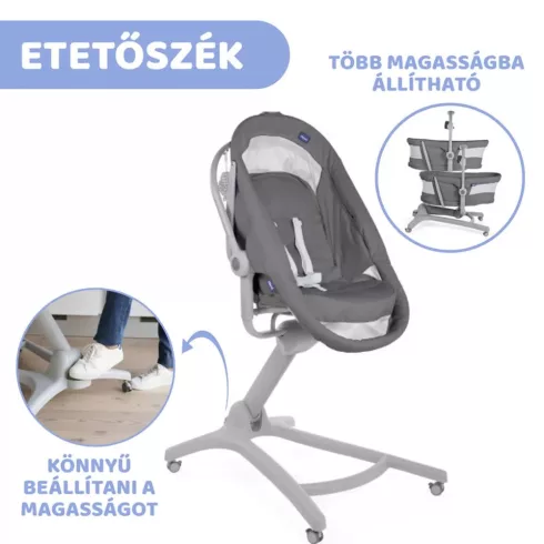 Chicco Baby Hug 4in1 bölcső-pihenő-etetőszék-fotel - Aquarell