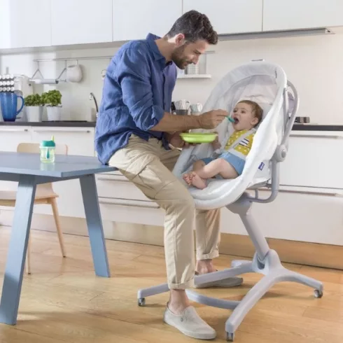 Chicco Baby Hug 4in1 bölcső-pihenő-etetőszék-fotel - Aquarell