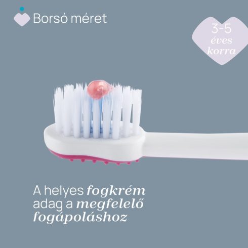 Chicco Fogkefe 3-6 év tejfogakhoz, tapadókorongos védőkupakkal - Kék