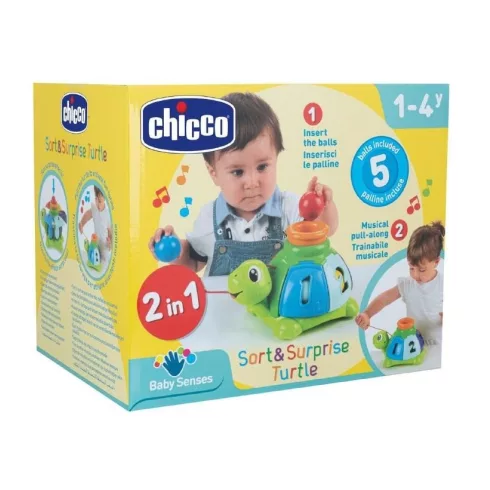 Chicco Teknősbéka és meglepetés golyók 2in1