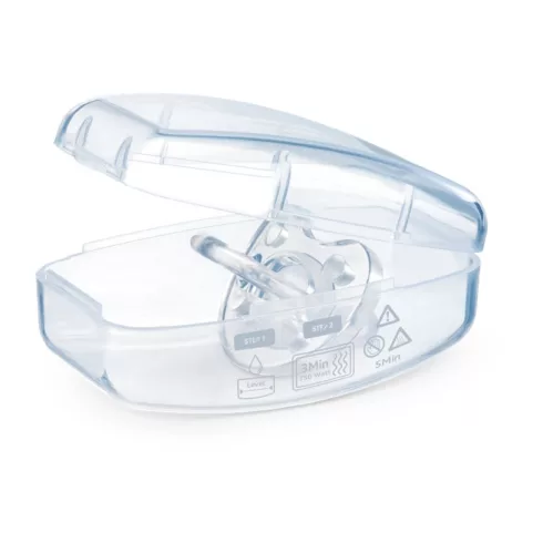 Chicco Physio Forma® Micro 0-2 hó minicumi 2 db - Kék pöttyös/Áttetsző Love