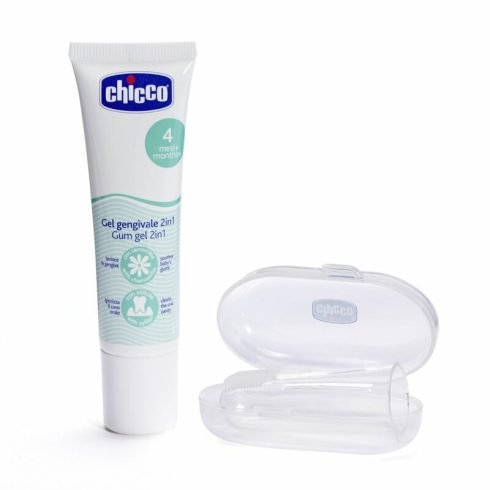 Chicco Oral Gel Set - Ínytisztító gél szett ujjfogkefével és tartótokkal