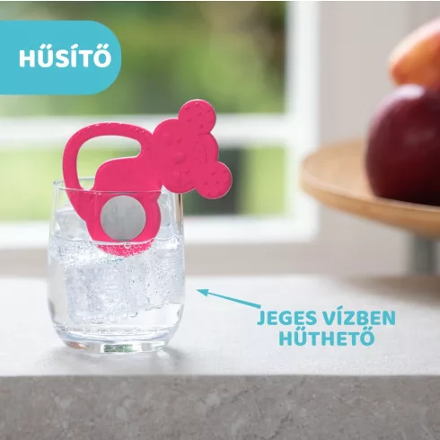 Chicco Koala acélbetétes hűtőrágóka - Pink