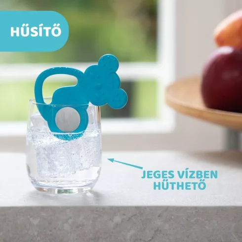 Chicco Koala acélbetétes hűtőrágóka - Kék