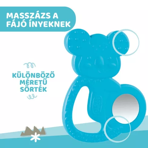 Chicco Koala acélbetétes hűtőrágóka - Kék