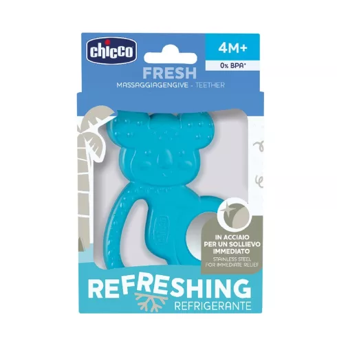 Chicco Koala acélbetétes hűtőrágóka - Kék