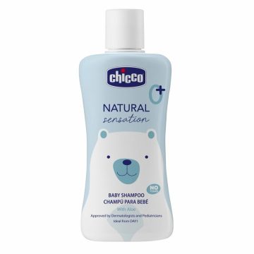   Chicco Natural Sensation Sampon könnymentes 200ml, Aloéval, mandulaolajjal, betainnal