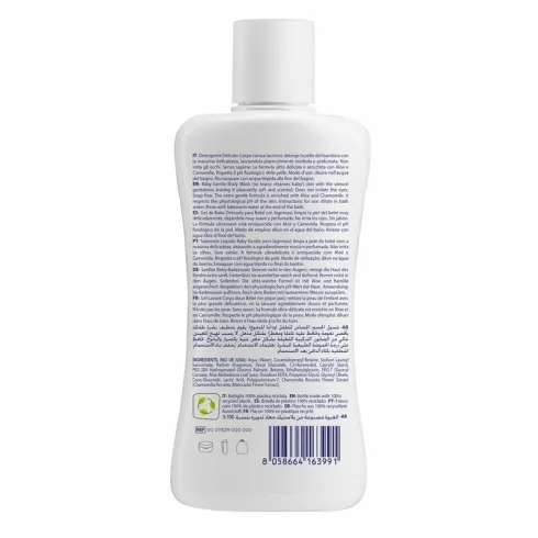 Chicco Natural Sensation Gyengéd babafürdető 200 ml, Aloe és Kamilla kivonattal