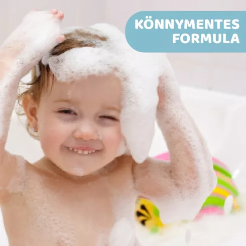 Chicco Natural Sensation Gyengéd babafürdető 200 ml, Aloe és Kamilla kivonattal