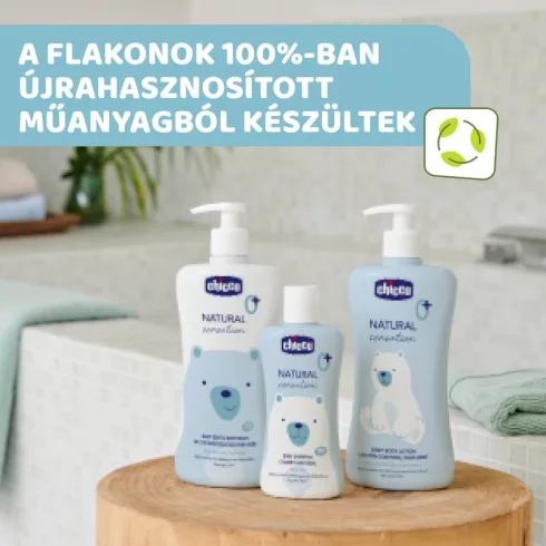 Chicco Natural Sensation Gyengéd babafürdető 200 ml, Aloe és Kamilla kivonattal