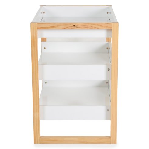 Cangaroo Timber Fa Pelenkázó Állvány Polccal – Fehér/Natur