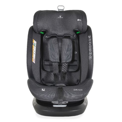 Cangaroo Draco I-Size 360° ISOFIX autósülés (40–150 cm) - Olivazöld