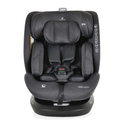 Cangaroo Draco I-Size 360° ISOFIX autósülés (40–150 cm) - Fekete