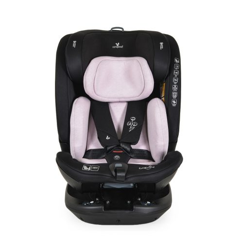 Cangaroo Gravity 360° fokban forgatható Isofix autósülés (40-150cm) - Pink