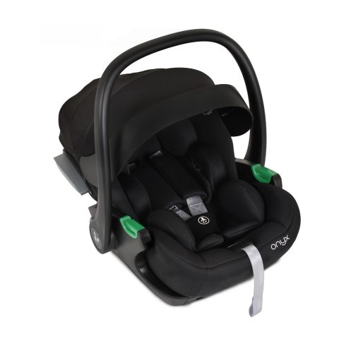 Moni Onyx bővíthető autós hordozó (40–87 cm) - Fekete