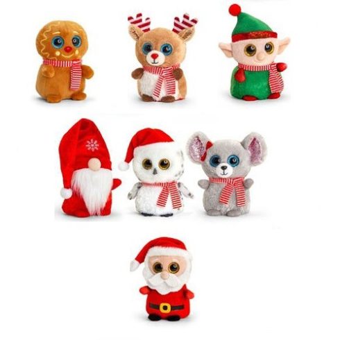 Keel Toys Plüss Mini Motsu karácsonyi figura10cm