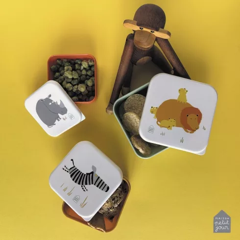 Petit Jour Uzsonnás doboz 3db - Savanna