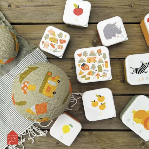 Petit Jour Uzsonnás doboz 3db - Savanna