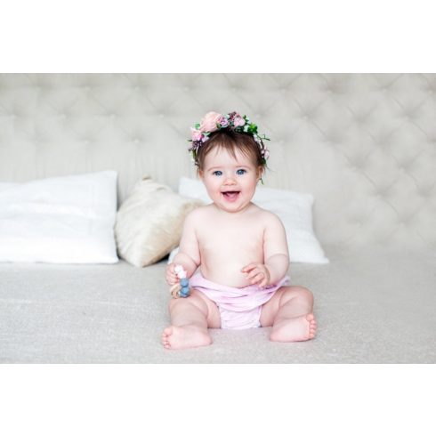 Mimijo Szilikon rágóka és dupla csörgő 2 bükkfa gyűrűs - Tina