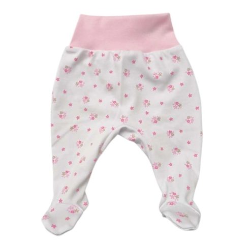 Vaganza Pamut Mintás Pocaknadrág - Rózsaszín Virágszirmok 56