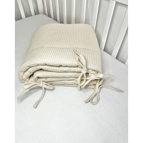 Vaganza Waffle rácsvédő kiságyba - Bézs