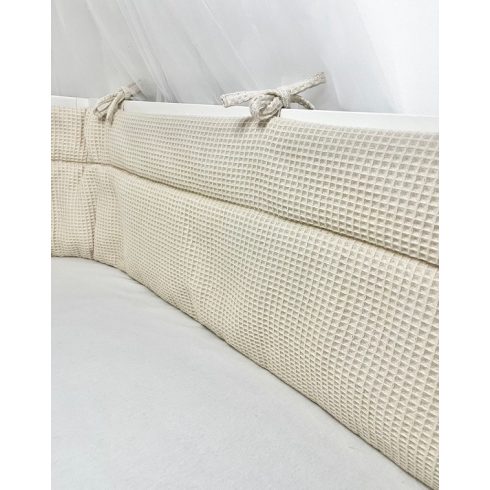 Vaganza Waffle rácsvédő kiságyba - Bézs