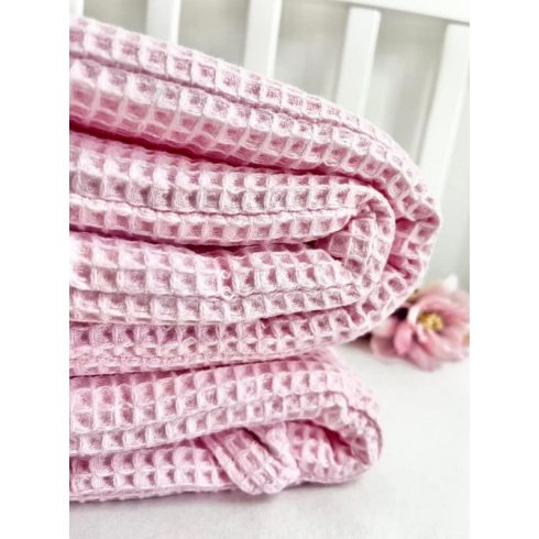 Vaganza Waffle rácsvédő kiságyba - Rózsaszín