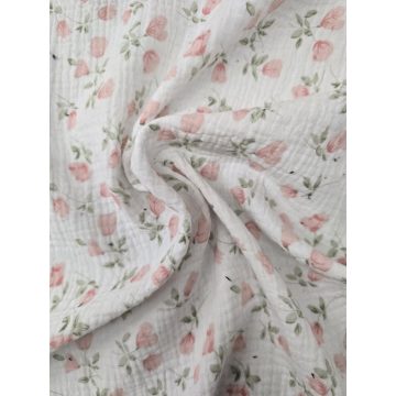 Vaganza Muszlin babatakaró 100x130 - Virág