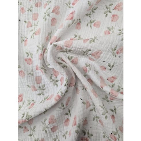 Vaganza Muszlin babatakaró 100x130 - Virág