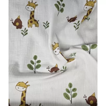 Vaganza Muszlin babatakaró 100x130 - Zsiráf