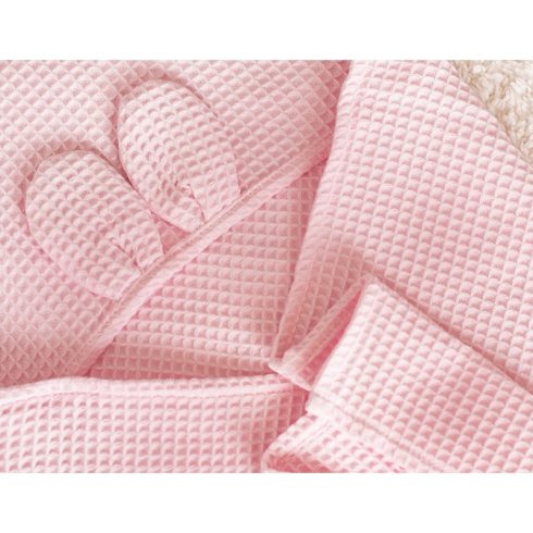 Vaganza Waffle Fürdőlepedő 70x70cm - Rózsaszín
