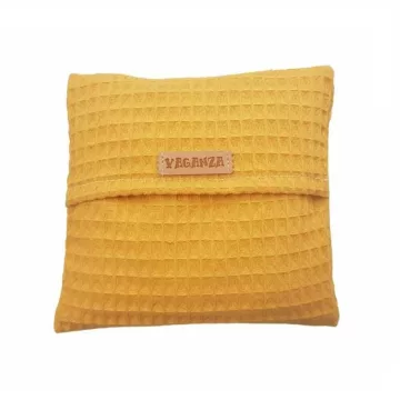 Vaganza Parajdi sópárna Waffle huzattal 15x15 cm - Mustár