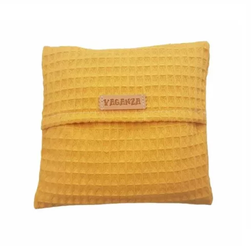 Vaganza Parajdi sópárna Waffle huzattal 15x15 cm - Mustár