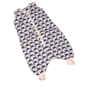   Vaganza 3 Rétegű Bélelt Tipegő Hálózsák - Fehér Kék Delfines 74/80